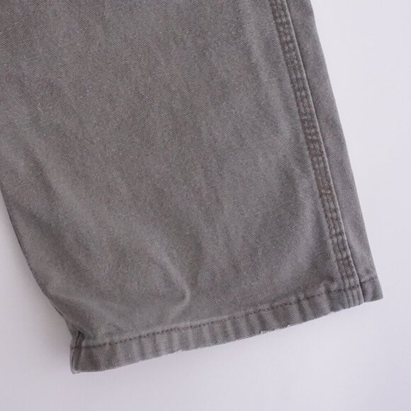 Vintage Rustler Olive Green Carpenter Dungaree Heavyweight Denim Jeans 32X32 - Picture 14 of 16